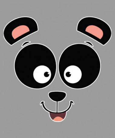 Panda  T-shirt Scollo V