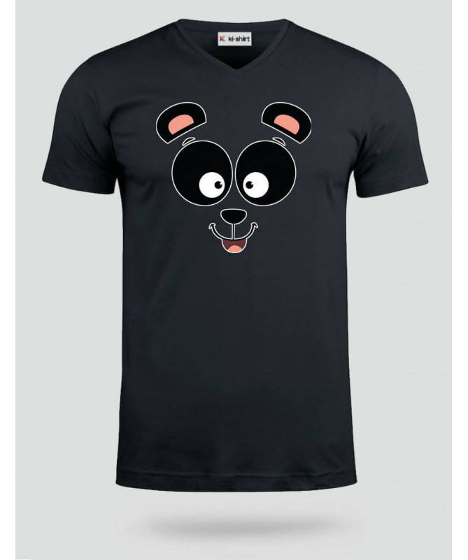 Panda  T-shirt Scollo V