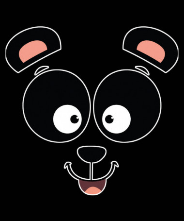 Panda  T-shirt Scollo V