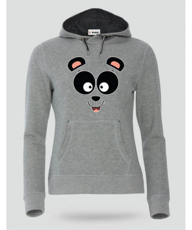Panda Felpa Premium con cappuccio Donna