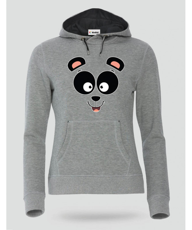 Panda Felpa Premium con cappuccio Donna