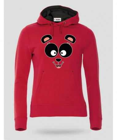 Panda Felpa Premium con cappuccio Donna