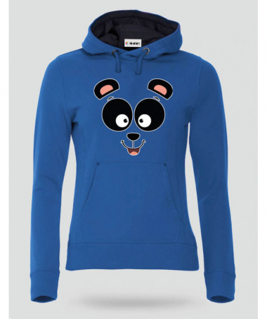 Panda Felpa Premium con cappuccio Donna