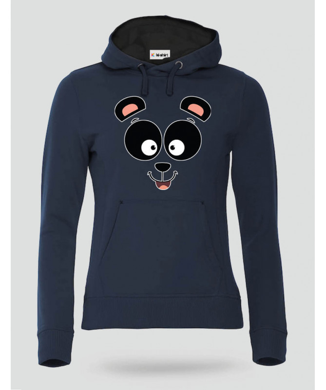 Panda Felpa Premium con cappuccio Donna