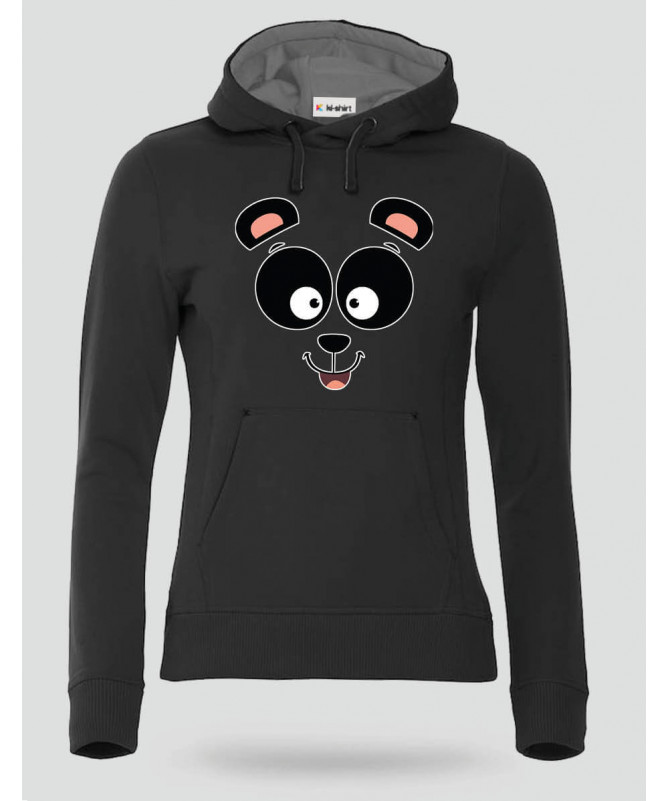 Panda Felpa Premium con cappuccio Donna