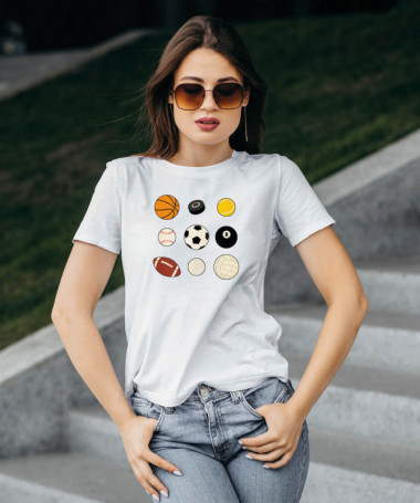 Palloni sport T-shirt Basic Donna