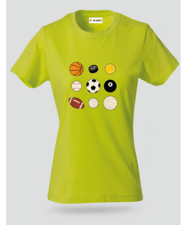 Palloni sport T-shirt Basic Donna