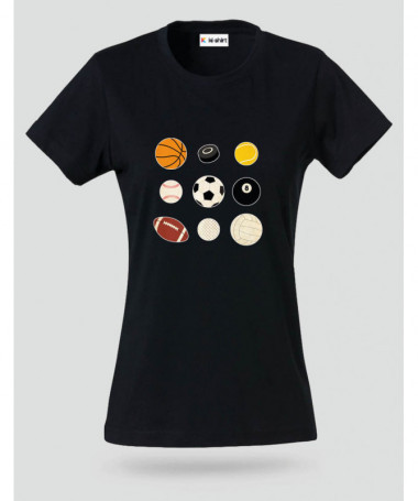 Palloni sport T-shirt Basic Donna