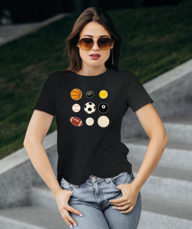 Palloni sport T-shirt Basic Donna