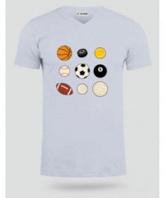 Palloni sport  T-shirt Scollo V