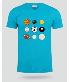 Palloni sport  T-shirt Scollo V
