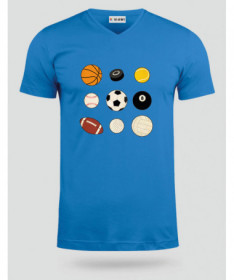 Palloni sport  T-shirt Scollo V