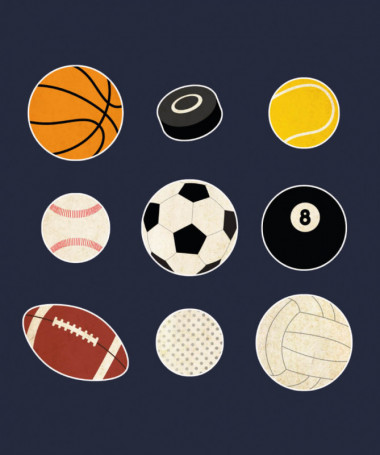 Palloni sport  T-shirt Scollo V