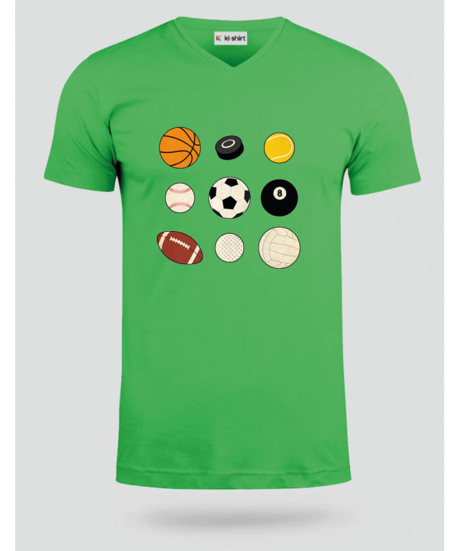Palloni sport  T-shirt Scollo V