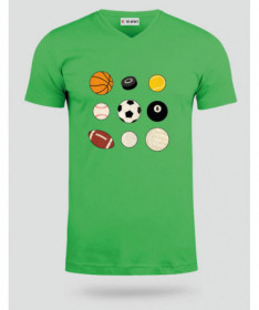 Palloni sport  T-shirt Scollo V