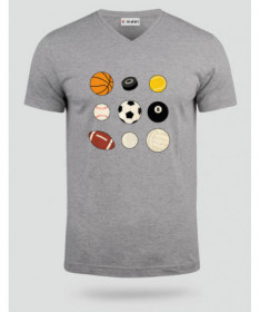 Palloni sport  T-shirt Scollo V