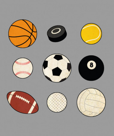 Palloni sport  T-shirt Scollo V