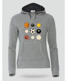 Palloni sport Felpa Premium con cappuccio Donna