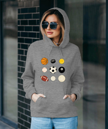 Palloni sport Felpa Premium con cappuccio Donna