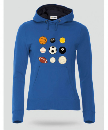 Palloni sport Felpa Premium con cappuccio Donna
