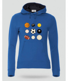 Palloni sport Felpa Premium con cappuccio Donna