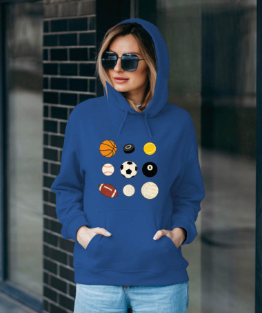 Palloni sport Felpa Premium con cappuccio Donna