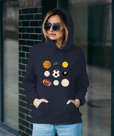 Palloni sport Felpa Premium con cappuccio Donna