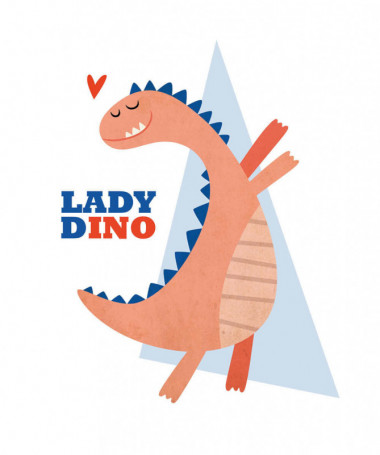 Lady dino T-shirt Basic Donna