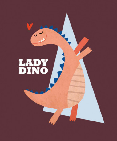 Lady dino T-shirt Basic Donna