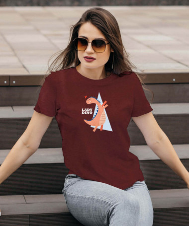 Lady dino T-shirt Basic Donna