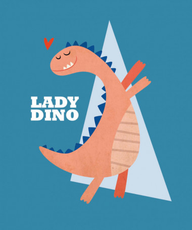 Lady dino T-shirt Basic Donna