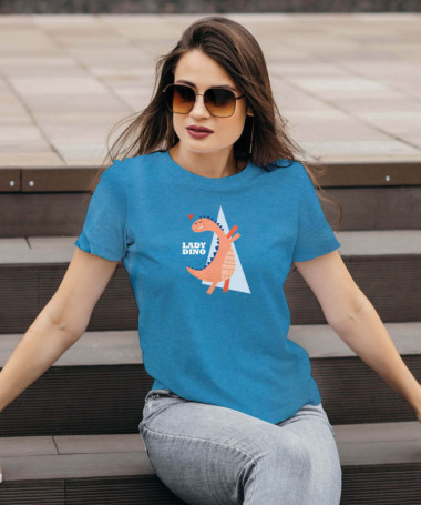 Lady dino T-shirt Basic Donna