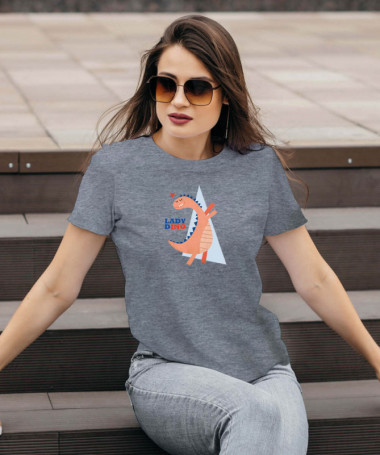 Lady dino T-shirt Basic Donna