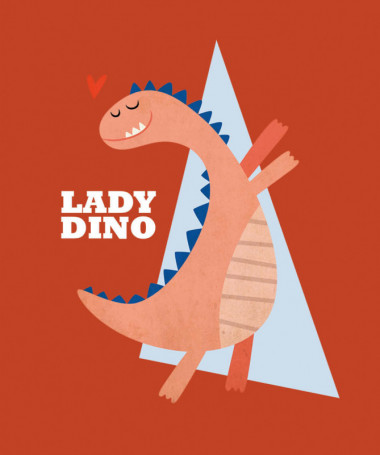 Lady dino  T-shirt Scollo V