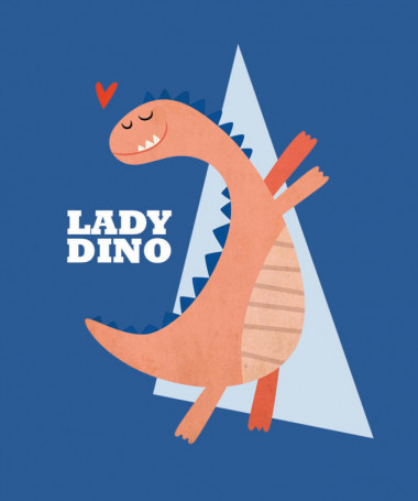 Lady dino  T-shirt Scollo V
