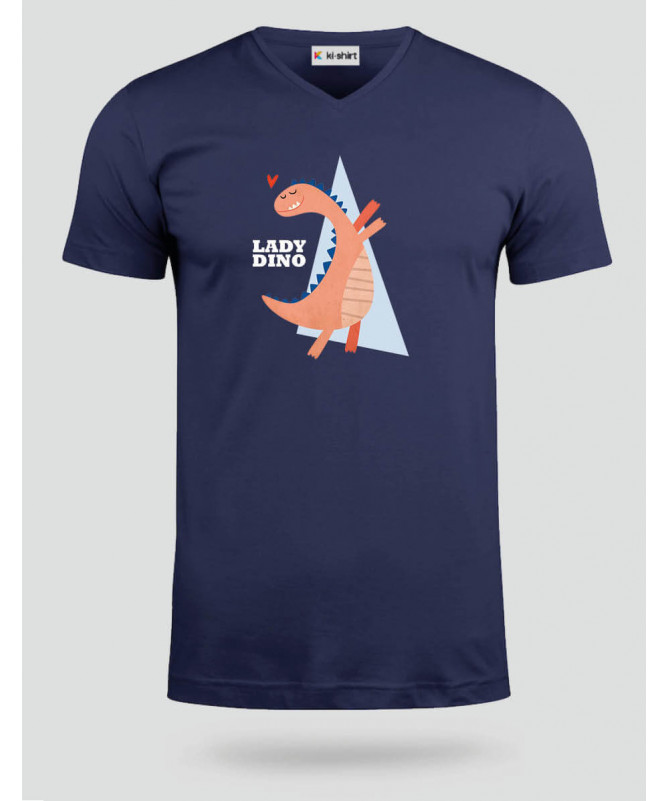 Lady dino  T-shirt Scollo V