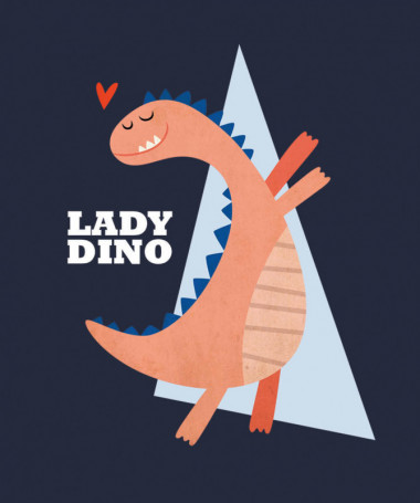 Lady dino  T-shirt Scollo V