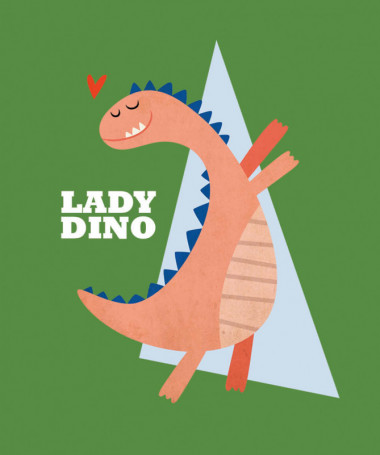 Lady dino  T-shirt Scollo V