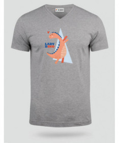 Lady dino  T-shirt Scollo V