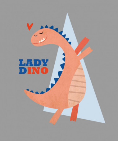 Lady dino  T-shirt Scollo V