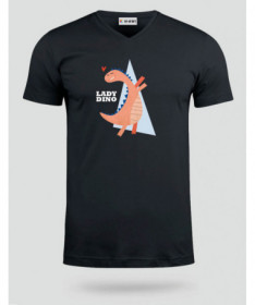Lady dino  T-shirt Scollo V