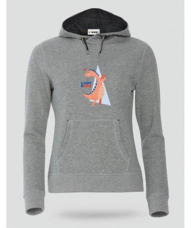 Lady dino Felpa Premium con cappuccio Donna