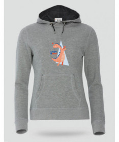 Lady dino Felpa Premium con cappuccio Donna