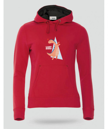 Lady dino Felpa Premium con cappuccio Donna