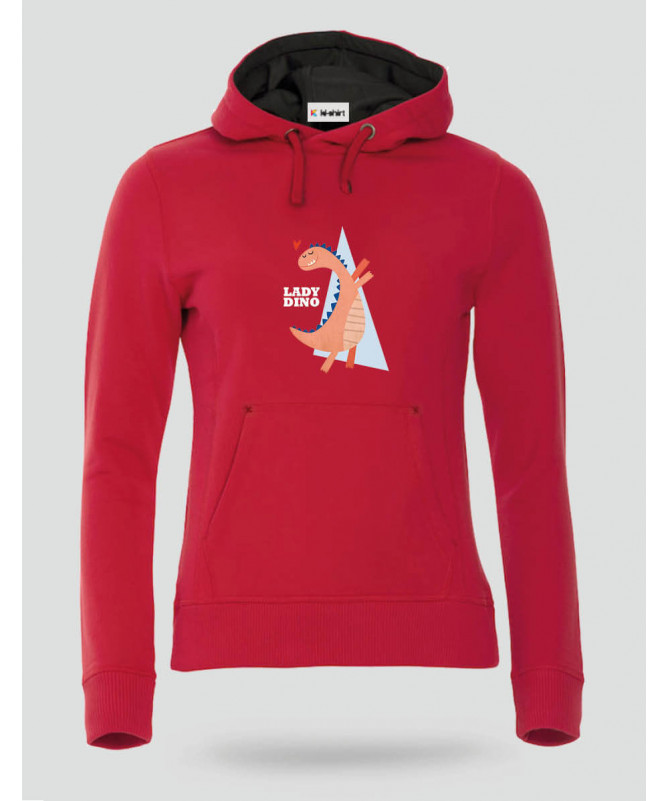 Lady dino Felpa Premium con cappuccio Donna