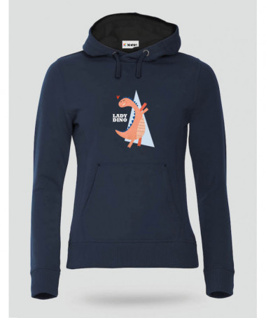 Lady dino Felpa Premium con cappuccio Donna