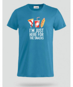 I am just here for the snacks T-shirt Basic Uomo