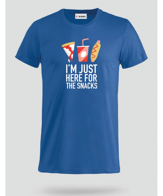 I am just here for the snacks T-shirt Basic Uomo