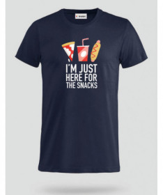 I am just here for the snacks T-shirt Basic Uomo