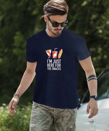 I am just here for the snacks T-shirt Basic Uomo